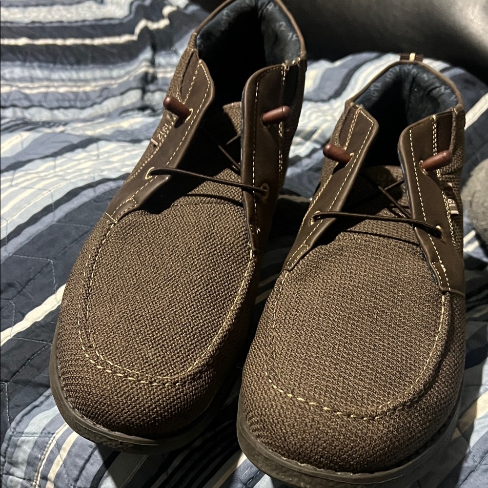 Nunn Bush Men's Brown Canvas Chukka Boots